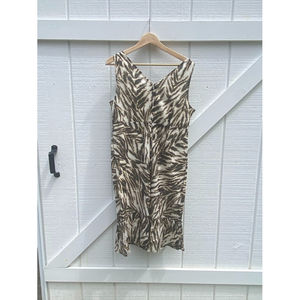 Talbots Animal Print Sleeveless Dress NWT